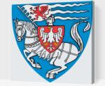  Festés számok szerint - Koszalin címere, Lengyelország Méret: 50x50cm, Keretezés: Műanyagtáblával