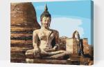  Festés számok szerint - Buddha-szobor Méret: 30x40cm, Keretezés: Műanyagtáblával
