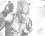  PontPöttyöző - Deadpool Méret: 40x50cm, Keretezés: Műanyagtáblával, Szín: Kék