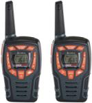Cobra Set 2 statii walkie-talkie Cobra AM855 , raza pana la 10 km , 16 canale si 121 coduri private , design robust , rezistent la apa (IPX2) , lanterna LED , dock incarcare , 6 acumulatori (Negru) (AM855) Statii radio