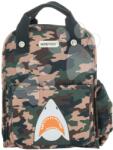 Jack Piers Ghiozdan școlar Backpack Amsterdam Small Camo Shark Jack Piers mic design ergonomic de lux de la 2 ani 23*28*11 cm (JPAMS23502)