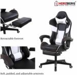 Herzberg HG-8082: Tri-Color Gaming és Irodai szék T-alakú (255248)