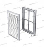 Vents MV 125S ABS Szellőzőrács 182x251mm szúnyoghálóval, csőcsatlakozás nélkül (MV 125S ABS)