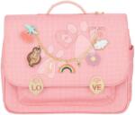 Jeune Premier Iskolai aktatáska It Bag Midi Vichy Love Pink Jeune Premier ergonomikus luxus kivitel 30*38 cm (JPITD23198)