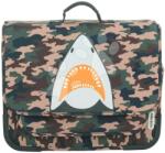 Jack Piers Iskolai aktatáska Schoolbag Paris Large Camo Shark Jack Piers ergonomikus luxus kivitel 6 évtől 38*32*15 cm (JPPAL23502)