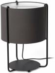 Faro Barcelona 24020-32 | Drum-FA Faro asztali lámpa 43cm 1x E27 matt fekete, opál, szürke (24020-32)