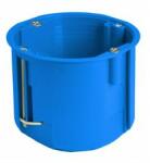 SIMET Gipszkarton szerelvénydoboz mély 1-es kerek 68mmx 68mmx 65mm-átmérő kék műanyag PV60D SIMET - 32013203 (32013203)
