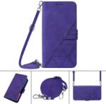 TRIANGLE Husa portofel cu curea Xiaomi Redmi Note 12S violet