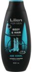Lilien Gel de duș pentru bărbați Ice Cool - Lilien For Men Body & Hair Shower & Shampoo 400 ml