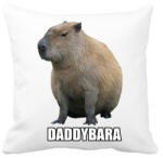 printfashion Capybara család - Daddybara - Párnahuzat, Díszpárnahuzat - Fehér (13854658)