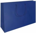  Zsinórfüles kraft táska kék 340x100x260mm, 100db/csomag (25285)