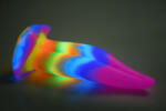 Creature Cocks Unicorn Kiss Unicorn Tongue Glow-In-The-Dark Silicone Dildo Rainbow Dildo