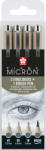 Sakura Pigma Micron Fineliner Műszaki tollak Grey 4 db (POXSDK4C)