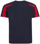 Just Cool Tricou sport copii Contrast Cool T - Albastru închis / roșie | 9-11 ani (JC003J-1000077963)