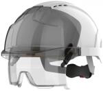 Jsp-Tech Casca de protectie ventilata reflectorizanta cu ochelari integrati EVO VISTAlens, Alb/fumuriu, JSP AMB170-005-F00