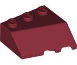 LEGO® 42862c59 - LEGO sötétpiros lejtő kocka 3 x 3 méretű, lecsapott, balos (42862c59)