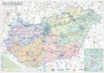 Stiefel Magyarország villamoshálózati faléces térképe (E1-MVM-XXL) - pepita