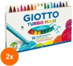 GIOTTO Set 2 x 18 Carioci Turbo Maxi Giotto (CUL-2xFL0076300)