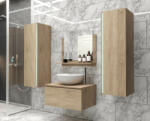 Venezia Alius A1 fürdőszobabútor szett + mosdókagyló + szifon (sonoma tölgy)