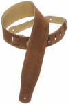 Levys MS26 Suede Leather Guitar Strap, Brown