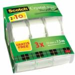 3M Ragasztószalag, adagolón, kézi, 19 mm x 7, 5 m, 3M SCOTCH "Magic Tape 810", 2+1 (3 db) (LPM81975DG)