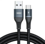 REMAX Colorful Light USB-C kábel, 1 m, 2, 4 A (fekete)
