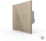 LIVOLO Intrerupator Dublu cu Revenire, Contact Uscat cu Touch LIVOLO - Serie Noua - culoare auriu