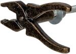 Clayre & Eef Buton mobilier din fier maro cu patina aurie 6x3x3 cm (64882deco)
