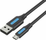 Vention COLBF USB Micro-B apa - USB-A 2.0 apa Adat és töltő kábel - Fekete (1m ) (COLBF)