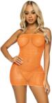 Leg Avenue Fishnet Convertible Tube Dress 86797 Orange