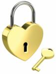 Basi Heart Lock szerelemlakat (arany)