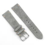BSTRAP Suede Leather curea pentru Garmin Venu 2S, gray (SGA011C0101)