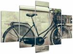 Mivali Tablou - Bicicleta de epocă cu flori, din cinci bucăți 150x105 cm (V023413V150105)