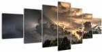 Mivali Tablou cu nori și pădure, din șapte bucăți 210x100 cm (V020964V210100)