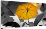 Mivali Tablou pe sticlă - Umbrelă galbenă, dintr-o bucată 100x50 cm pe sticlă (V022720V10050GD)