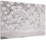 Mivali Tablou - Flori într-un peisaj gri, dintr-o bucată 100x70 cm (V022783V10070)
