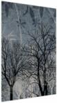 Mivali Tablou - Siluetă copac și frunze, dintr-o bucată 60x90 cm (V024057V6090)