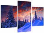 Mivali Tablou - Amurg dev iarnă, din trei bucăți 90x60 cm (V023321V90603PCS)