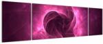 Mivali Tablou cu abstracțiune modernă în roz, din trei bucăți 170x50 cm (V020120V17050)