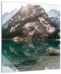 Mivali Tablou cu lac montan, dintr-o bucată 40x40 cm (V020951V4040)