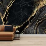 Mivali Fototapet - Marmură negru-auriu, vlies, 343x238 cm (T100071TQ7)