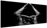 Mivali Tablou - Nud feminin pe fundal negru, dintr-o bucată 250x125 cm (V023496V250125)