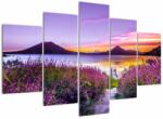 Mivali Tablou cu lac, din cinci bucăți 150x105 cm (V021407V150105)