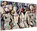 Mivali Tablou - Seara de jazz, din trei bucăți 120x80 cm (V023533V120803PCS)