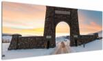 Mivali Tablou cu poarta, Yellowstone, dintr-o bucată 145x58 cm (V021605V14558)