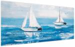 Mivali Tablou - Pictură yacht pe mare, dintr-o bucată 120x50 cm (V023974V12050)