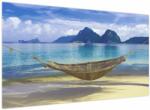 Mivali Tablou - Hamac pe plajă, dintr-o bucată 120x70 cm (V023692V12070)