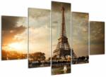 Mivali Tablou - Turnul Eiffel. Paris, Franța, din cinci bucăți 150x105 cm (V023074V150105)