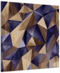 Mivali Tablou - 3D triunghiuri de lemn, dintr-o bucată 50x50 cm (V023479V5050)