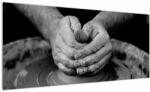 Mivali Tablou alb negru - producția de ceramică, dintr-o bucată 100x40 cm (V020349V10040)